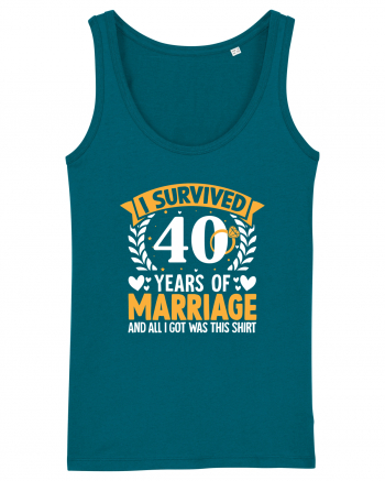 I Survived 40 Years Of Marriage And All I Got Was This Shirt ring Ocean Depth