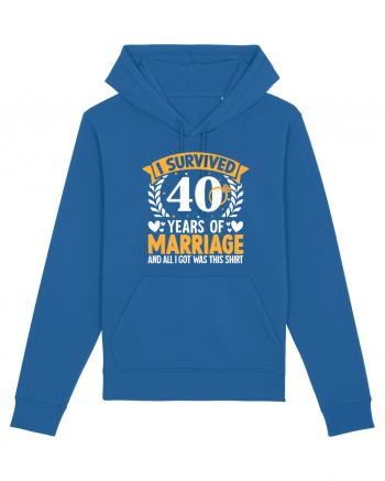 I Survived 40 Years Of Marriage And All I Got Was This Shirt ring Royal Blue