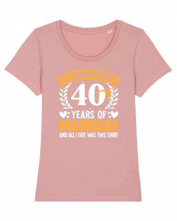 I Survived 40 Years Of Marriage And All I Got Was This Shirt ring Canyon Pink