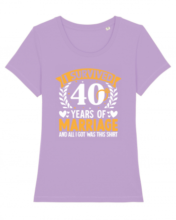 I Survived 40 Years Of Marriage And All I Got Was This Shirt ring Lavender Dawn