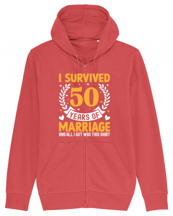 I Survived 50 Years Of Marriage And All I Got Was This Shirt Carmine Red