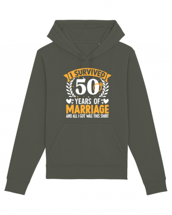 I Survived 50 Years Of Marriage And All I Got Was This Shirt ring Khaki