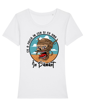 Cu o falcă în cer și cu una în pământ White
