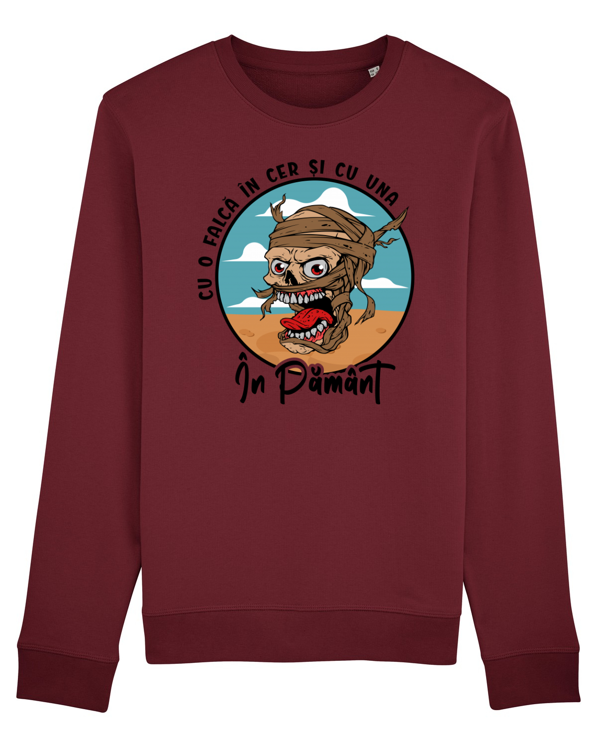 Bluză mânecă lungă Unisex Rise Burgundy