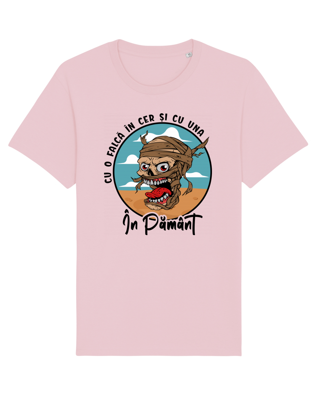 Tricou mânecă scurtă Unisex Rocker Cotton Pink