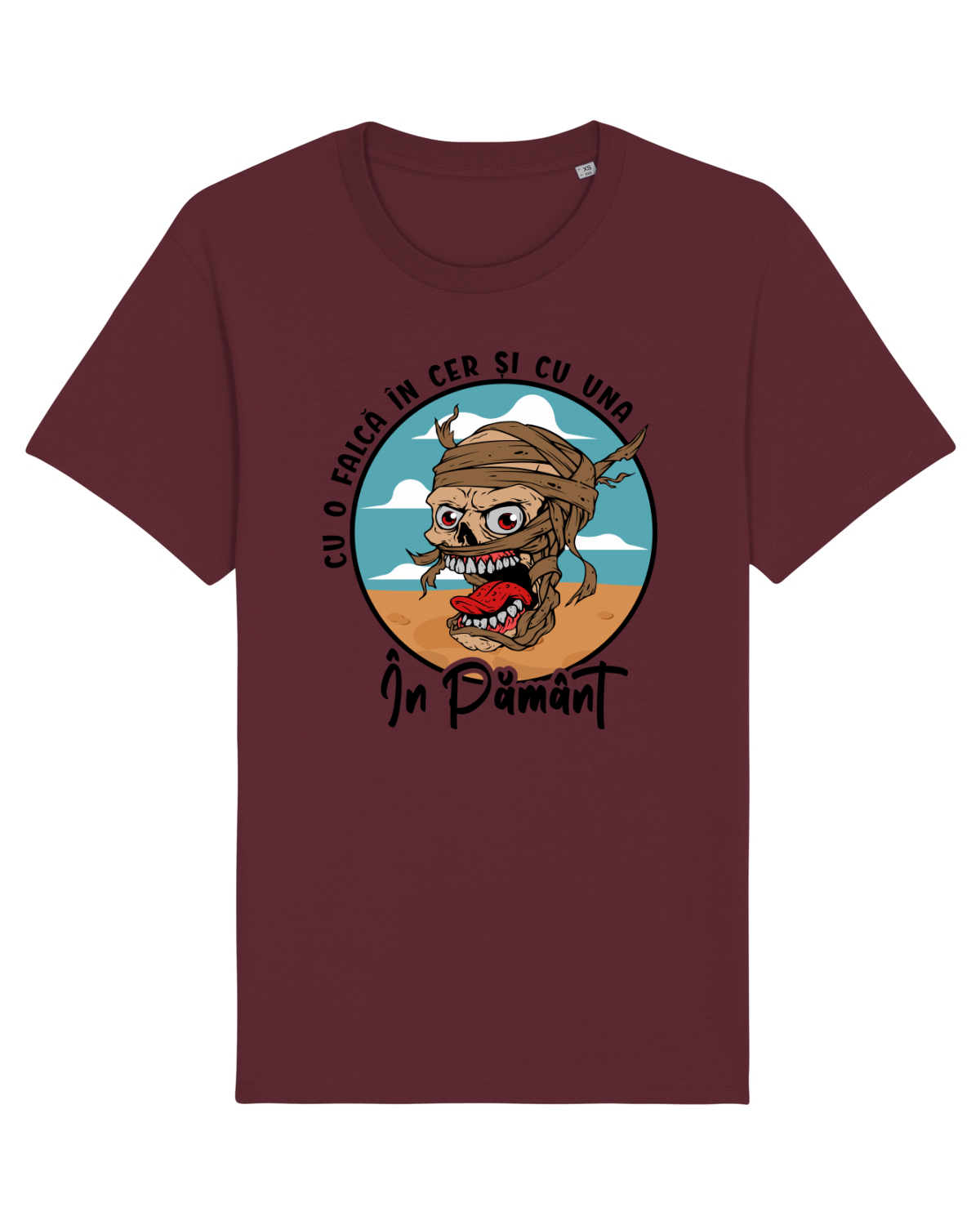 Tricou mânecă scurtă Unisex Rocker Burgundy