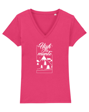 High la munte | Design unisex | Vara 2023 | Tricouri Raspberry