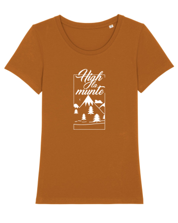High la munte | Design unisex | Vara 2023 | Tricouri Roasted Orange
