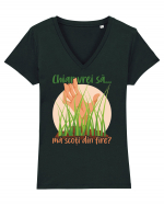 Nu mă enerva Tricou mânecă scurtă guler V Damă Evoker