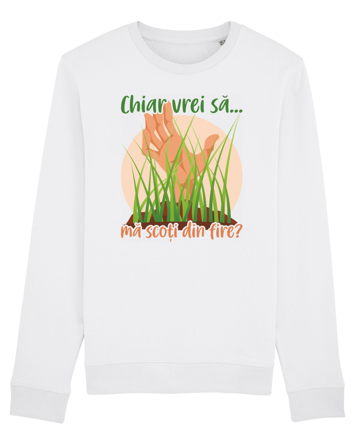 Bluză mânecă lungă Unisex Rise White