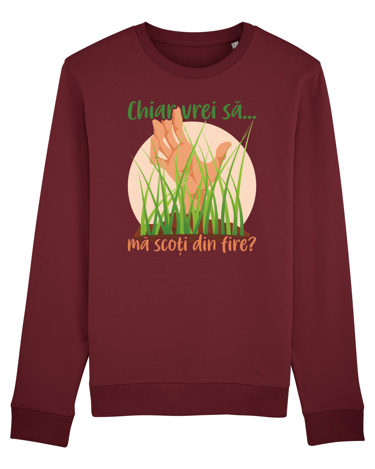 Bluză mânecă lungă Unisex Rise Burgundy