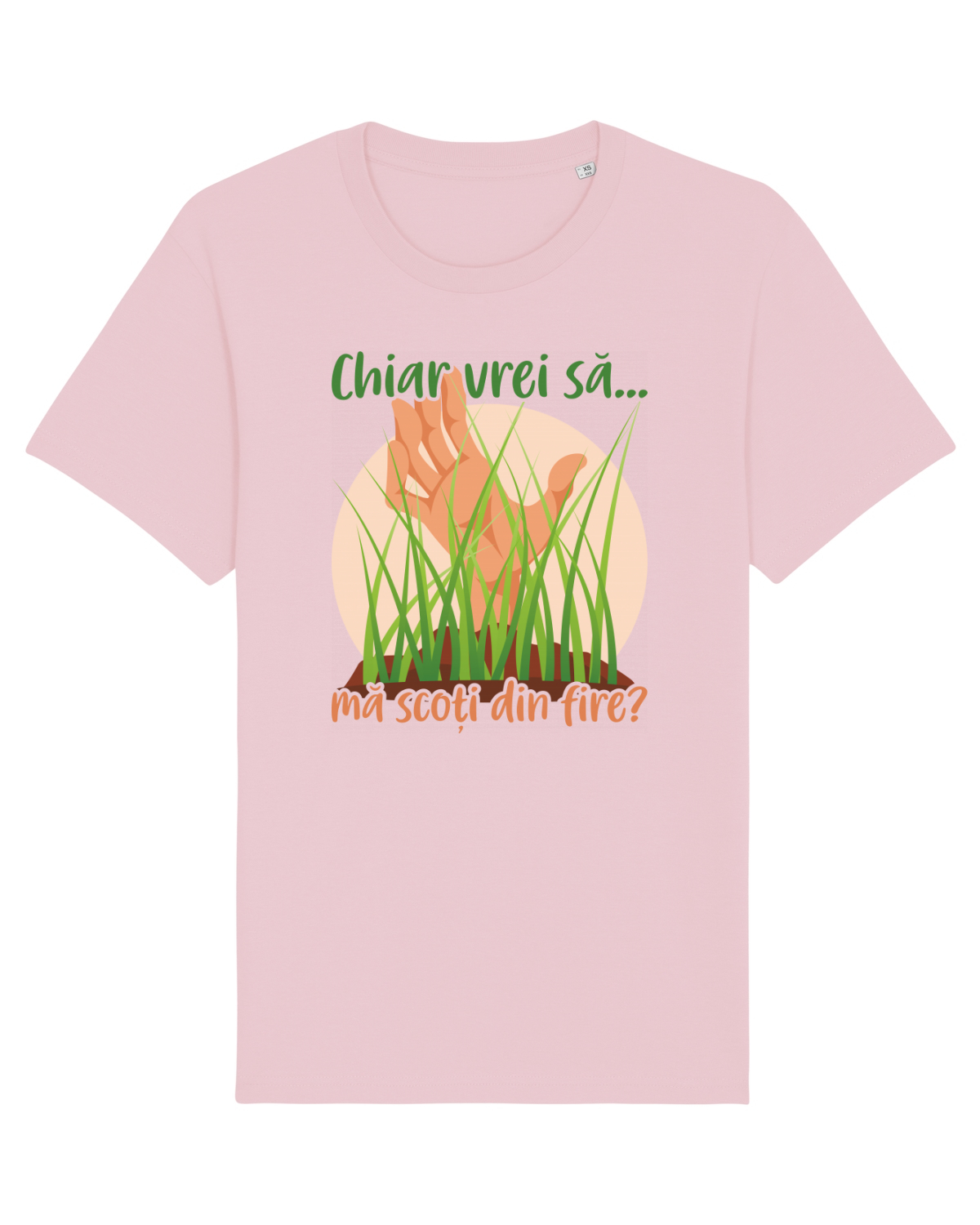 Tricou mânecă scurtă Unisex Rocker Cotton Pink