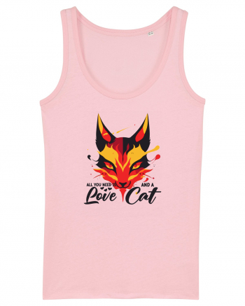 cat lover Cotton Pink