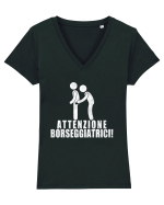 Attenzione Borseggiatrici! Tricou mânecă scurtă guler V Damă Evoker