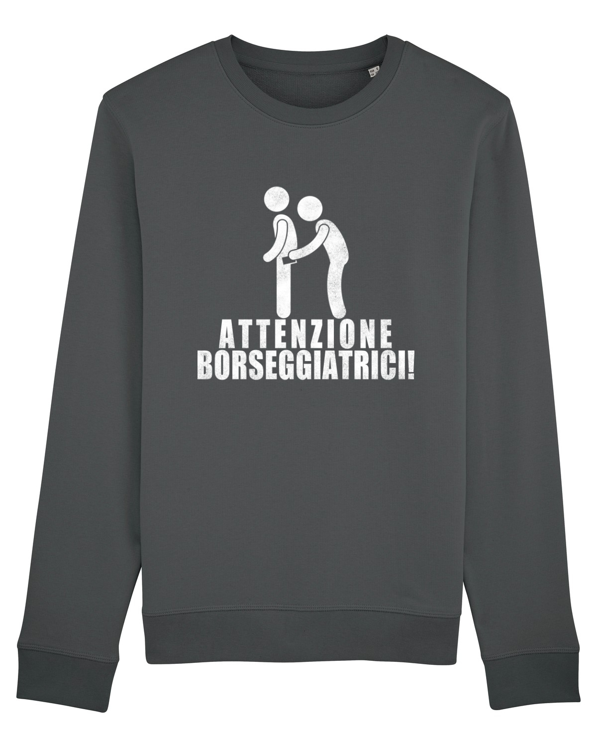 Bluză mânecă lungă Unisex Rise Anthracite