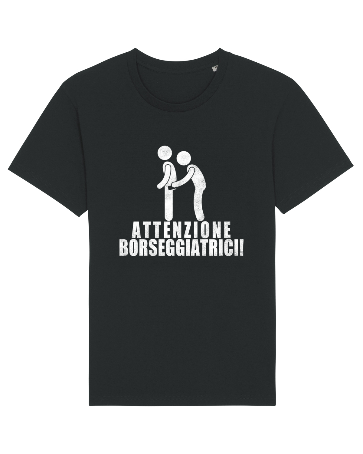 Tricou mânecă scurtă Unisex Rocker Black