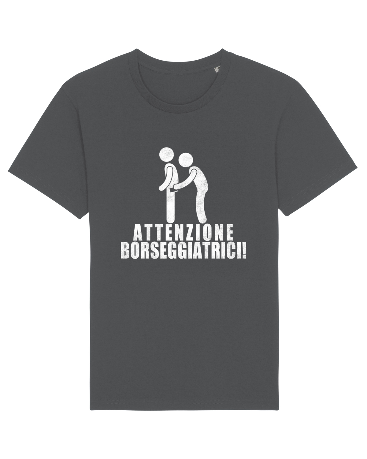 Tricou mânecă scurtă Unisex Rocker Anthracite