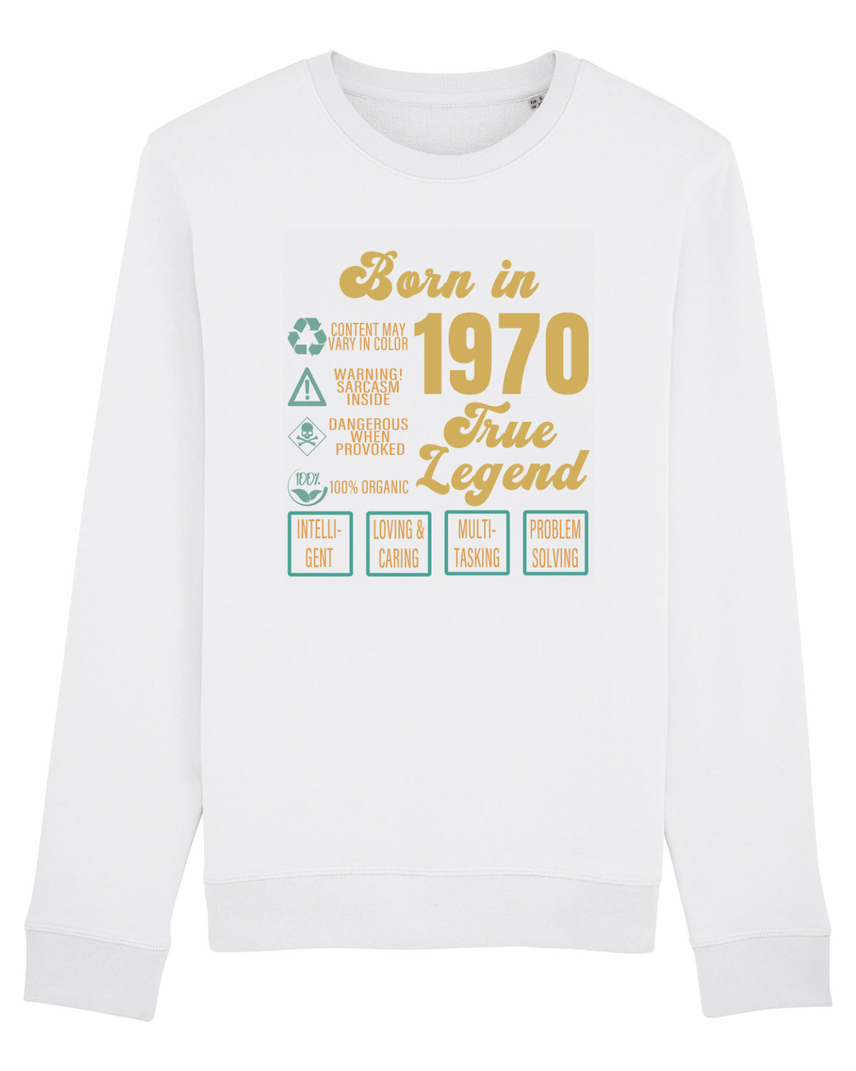 Bluză mânecă lungă Unisex Rise White