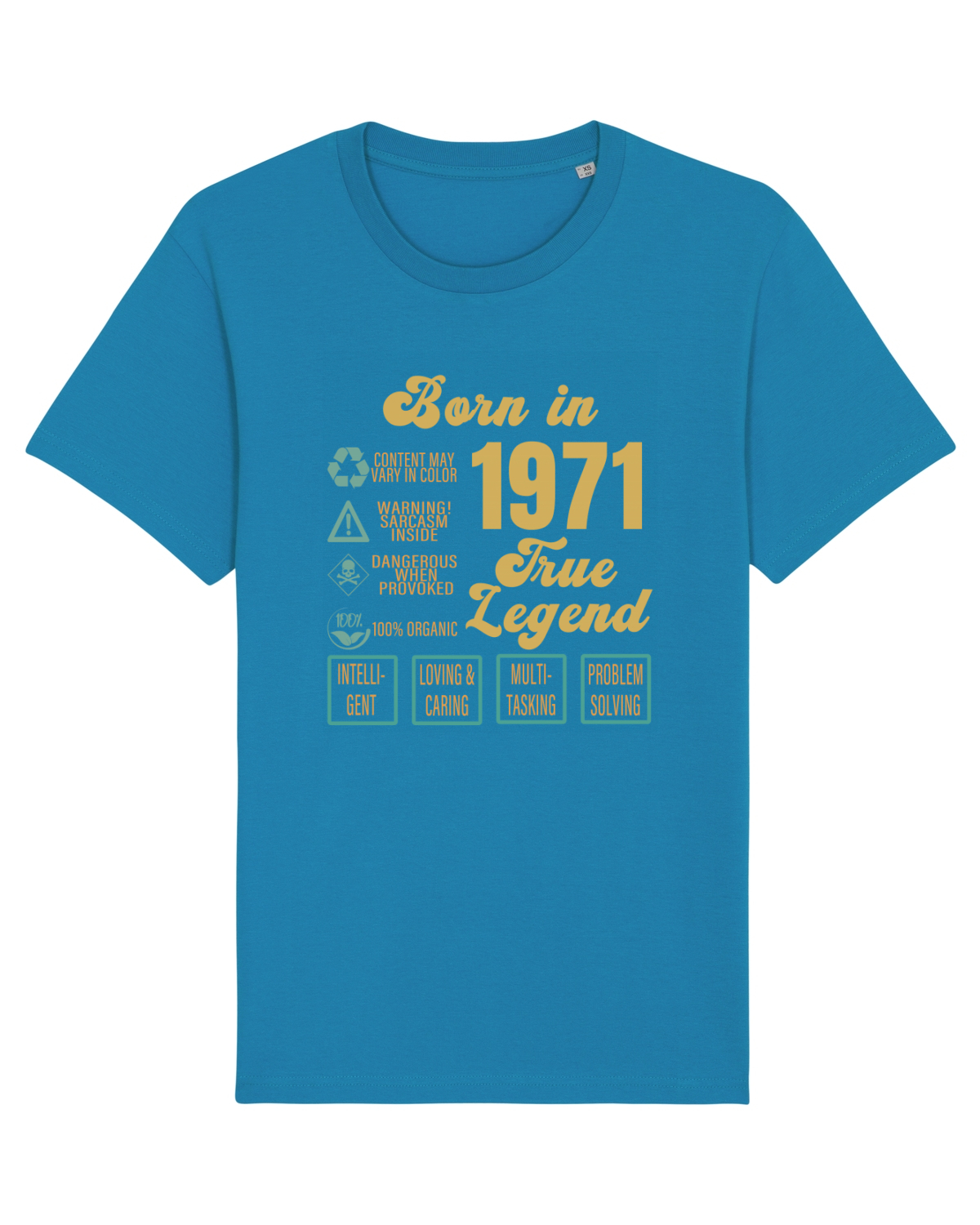 Tricou mânecă scurtă Unisex Rocker Azur
