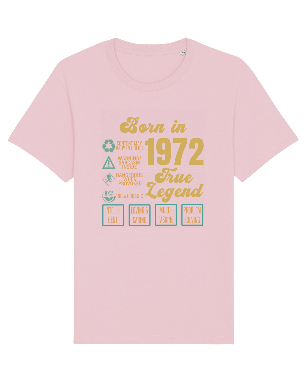 Tricou mânecă scurtă Unisex Rocker Cotton Pink