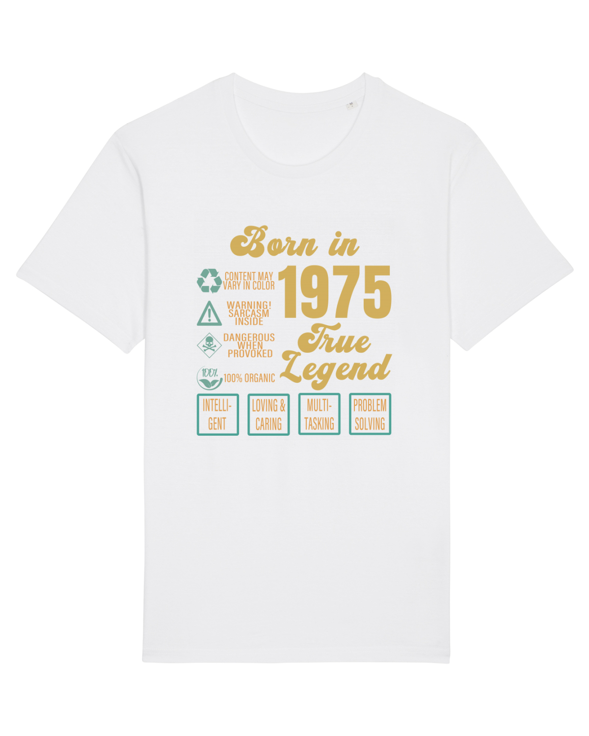 Tricou mânecă scurtă Unisex Rocker White