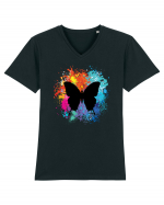 Butterfly Colors Tricou mânecă scurtă guler V Bărbat Presenter