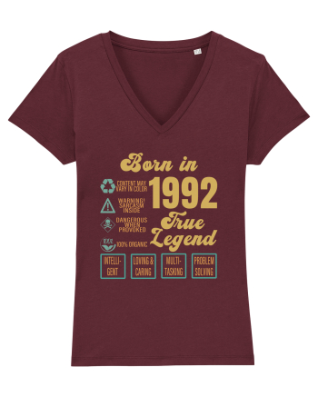 Born In 1992 True Legend Burgundy