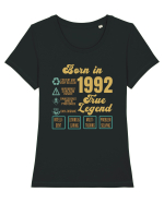 Born In 1992 True Legend Tricou mânecă scurtă guler larg fitted Damă Expresser
