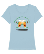 TRICOU DE MERS LA BERE CU BAIETII Tricou mânecă scurtă guler larg fitted Damă Expresser