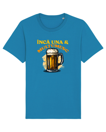 INCA UNA & MULTUMESC (tricou practic pentru mers la bere) Azur