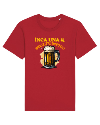 INCA UNA & MULTUMESC (tricou practic pentru mers la bere) Red
