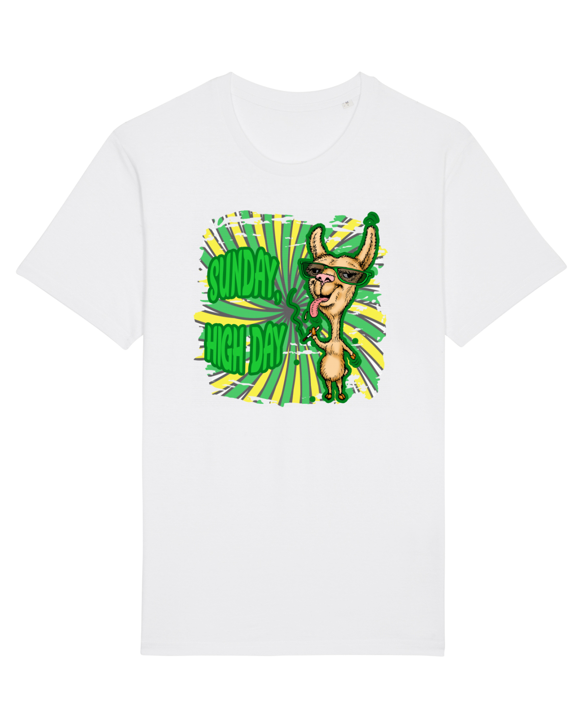 Tricou mânecă scurtă Unisex Rocker White