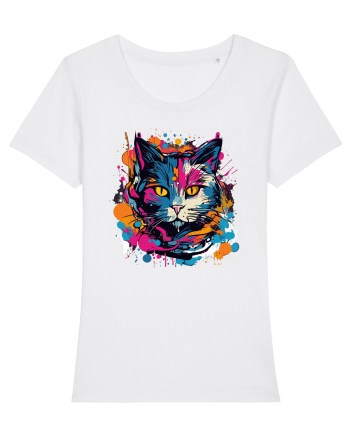 Pisica graffiti White