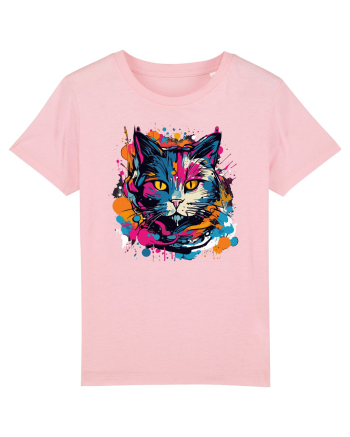 Pisica graffiti Cotton Pink