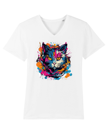 Pisica graffiti White