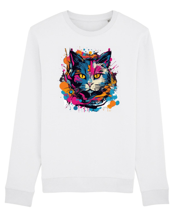 Pisica graffiti White