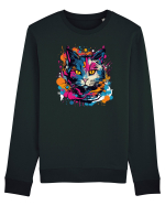 Pisica graffiti Bluză mânecă lungă Unisex Rise