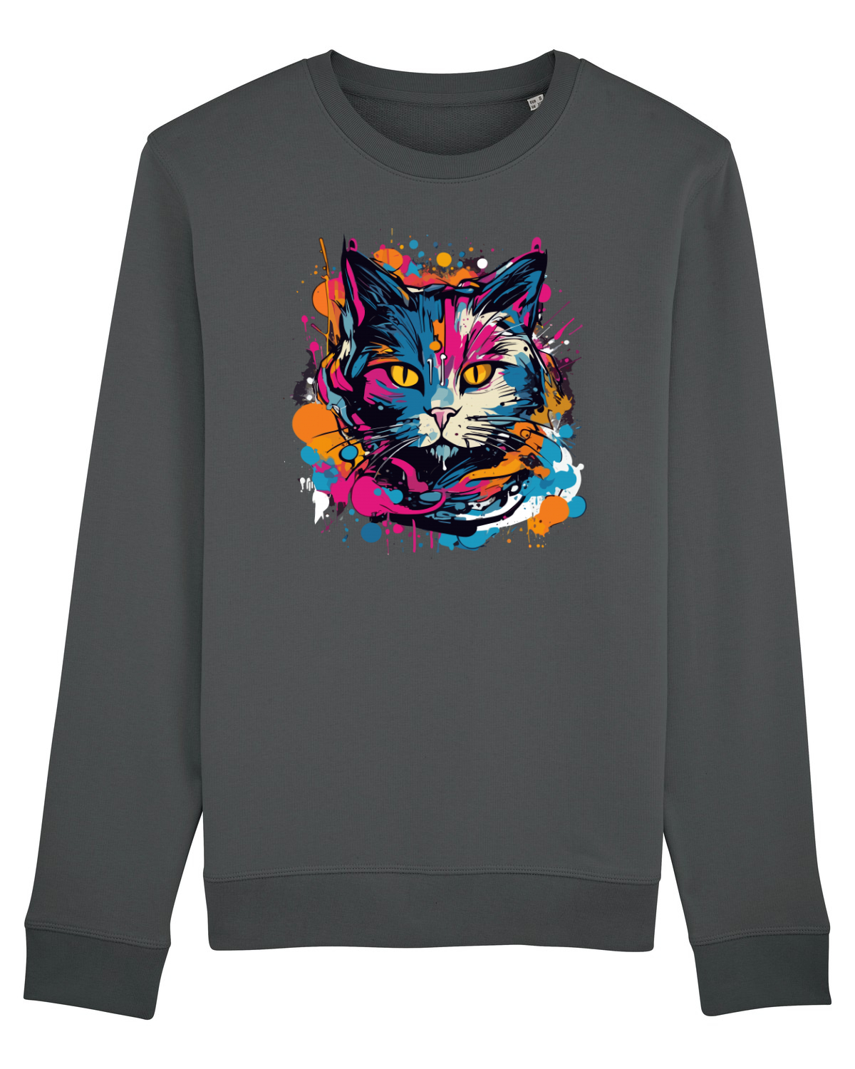 Bluză mânecă lungă Unisex Rise Anthracite