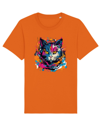 Pisica graffiti Bright Orange