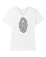 Let there be light 5 (sa fie lumina - joc spatiu negativ) Tricou mânecă scurtă guler V Bărbat Presenter
