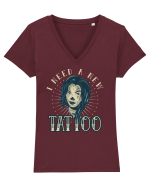 I Need A new Tattoo Tricou mânecă scurtă guler V Damă Evoker