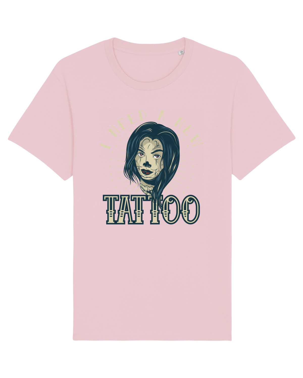 Tricou mânecă scurtă Unisex Rocker Cotton Pink