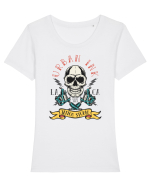 Urban Ink Tricou mânecă scurtă guler larg fitted Damă Expresser