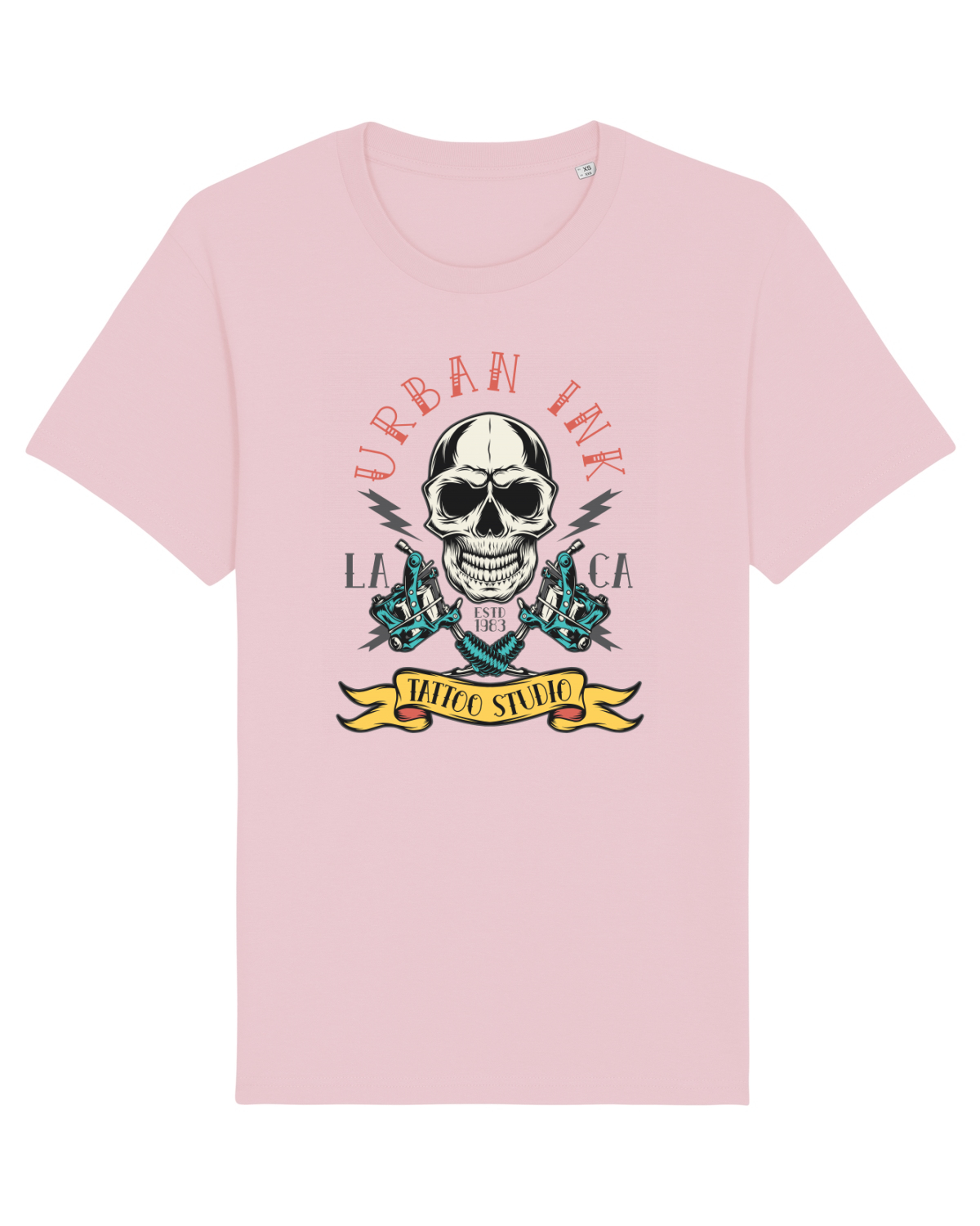 Tricou mânecă scurtă Unisex Rocker Cotton Pink