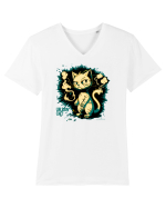 URBAN CAT - pisica urbana :D Tricou mânecă scurtă guler V Bărbat Presenter