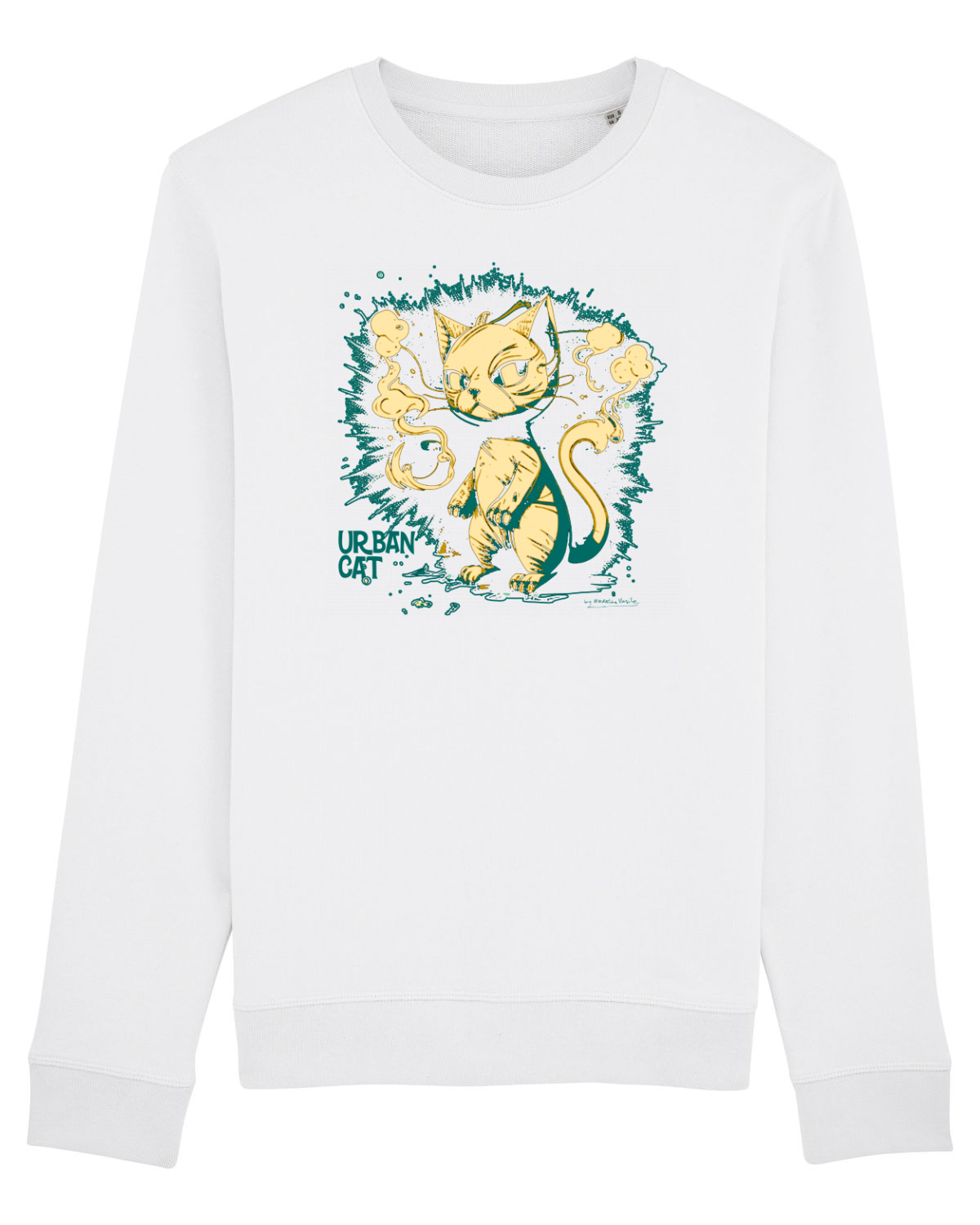 Bluză mânecă lungă Unisex Rise White
