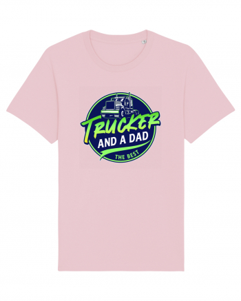 The Best Trucker and Dad Cotton Pink