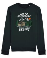 And the adventure begins Bluză mânecă lungă Unisex Rise