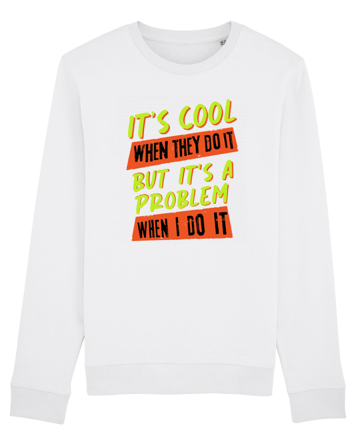 Bluză mânecă lungă Unisex Rise White