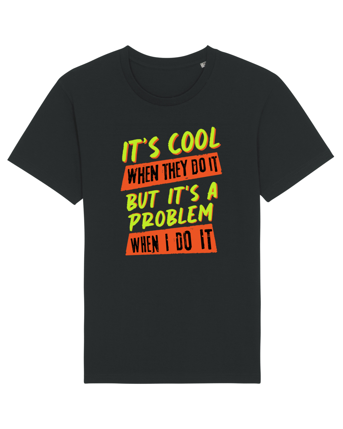 Tricou mânecă scurtă Unisex Rocker Black